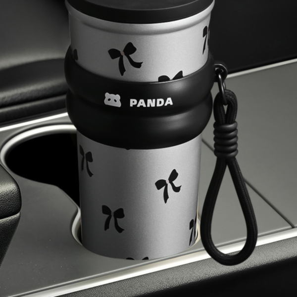 Ly giữ nhiệt MITA Panda 700ML, inox 304 có ống hút, ly giữ nhiệt nóng lạnh có quai xách - Image 4