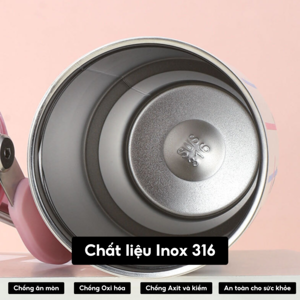 Ly giữ nhiệt MITA Mochi 900ml có quai xách, bình giữ nhiệt inox 316 cao cấp, trẻ trung - Image 3