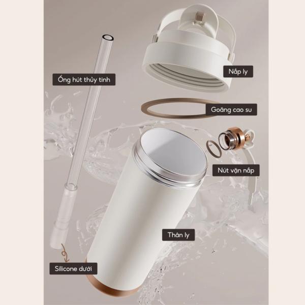 Ly giữ nhiệt khắc tên MITA Elegant 500ml- 750ml, inox 304 lõi tráng sứ cao cấp - Image 4