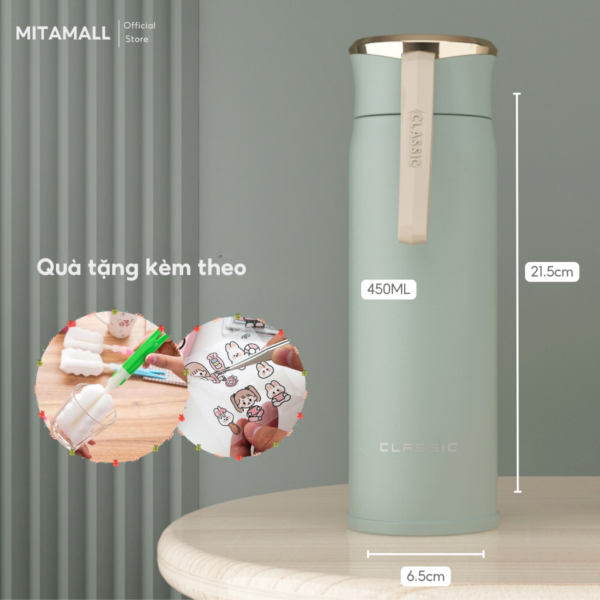 Bình nước giữ nhiệt Think Different 450ML giữ nhiệt từ 8-12h, khắc tên theo yêu cầu - Image 5