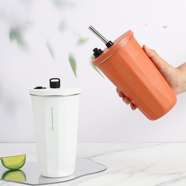 Ly giữ nhiệt khắc tên TYESO Wonder 600ML, inox 304, ống hút inox, cọ rửa, khắc tên theo yêu cầu - Image 2