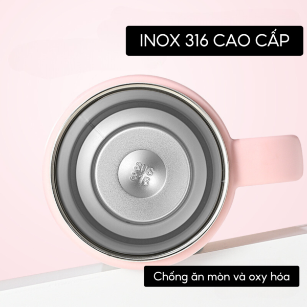 Ly giữ nhiệt MITA BingBa 1000ml, inox 316 có tay cầm, giữ nhiệt nóng lạnh kèm ống hút - Image 7
