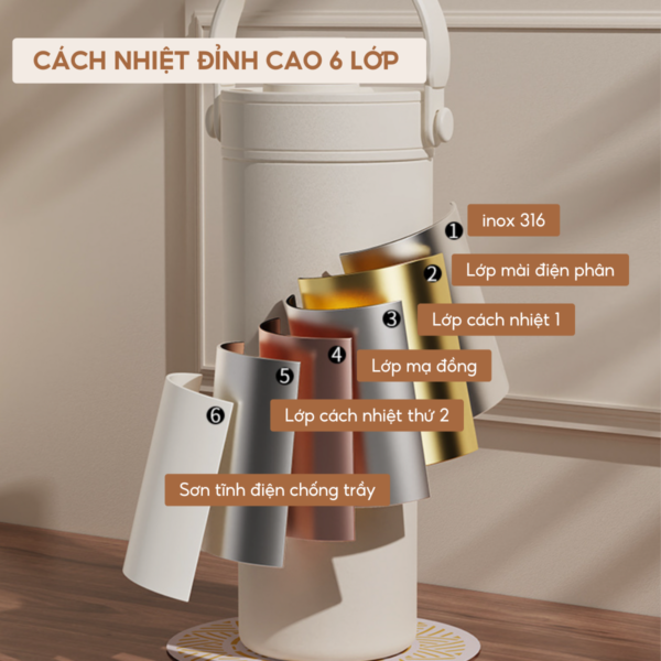 Ly giữ nhiệt khắc tên MITA Simple 735ml inox 316 lõi tráng sứ cao cấp - Image 4
