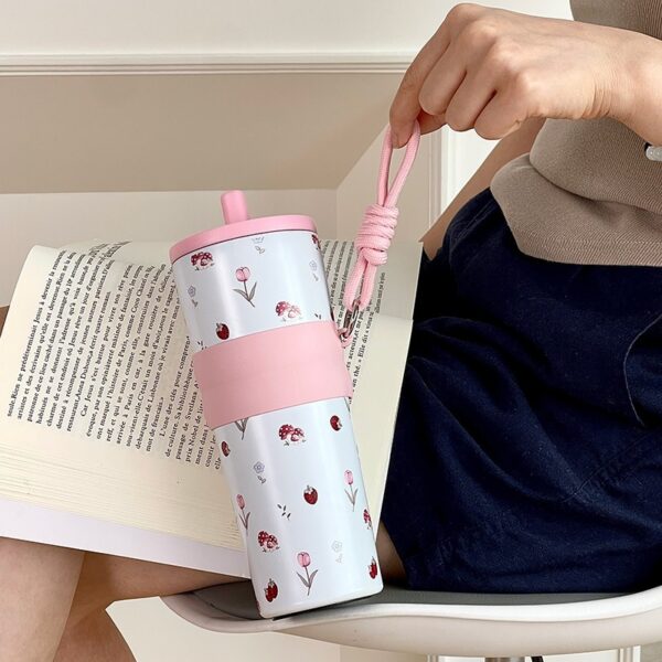 Ly giữ nhiệt MITA Candy 710ml, inox 316, giữ nhiệt 8-12H, có ống hút và dây cầm tiện lợi - Image 5