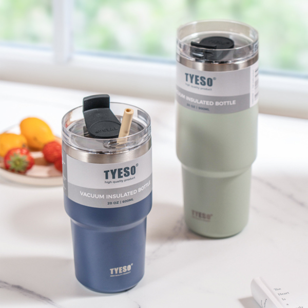 Ly giữ nhiệt khắc tên TYESO Lightly, Inox 304, giữ nóng lạnh từ 8-12H | TS-8727C