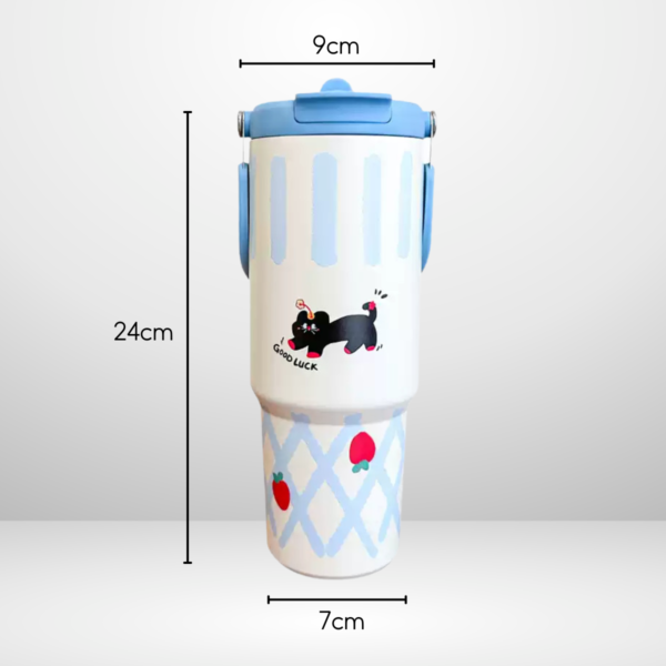 Ly giữ nhiệt MITA Mochi 900ml có quai xách, bình giữ nhiệt inox 316 cao cấp, trẻ trung - Image 6